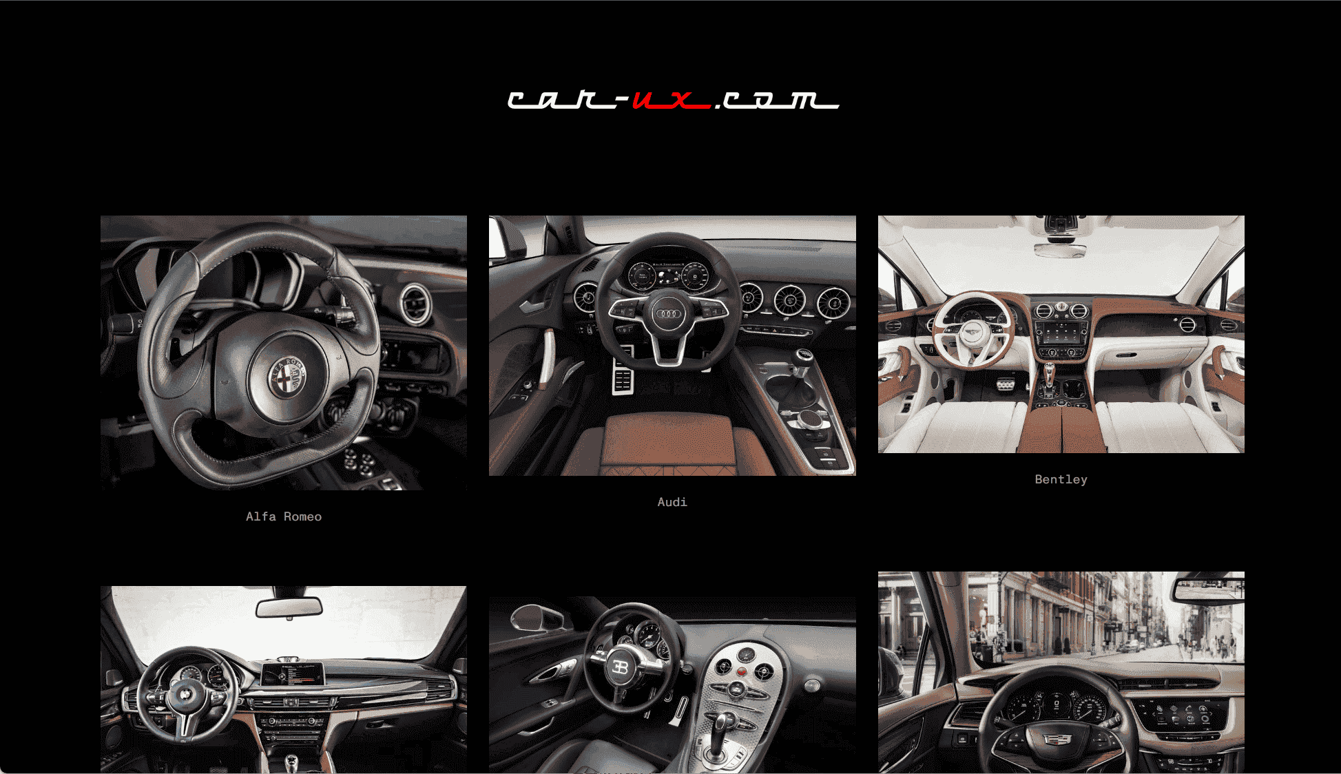 Car UX Car User Experience Gallery