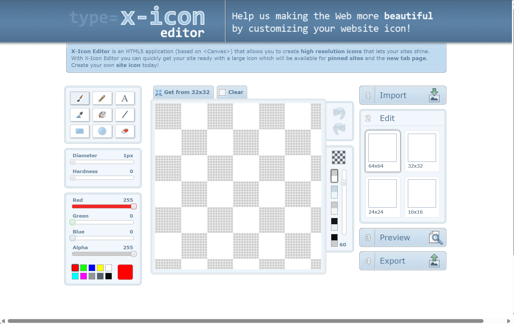 X-Icon Editor