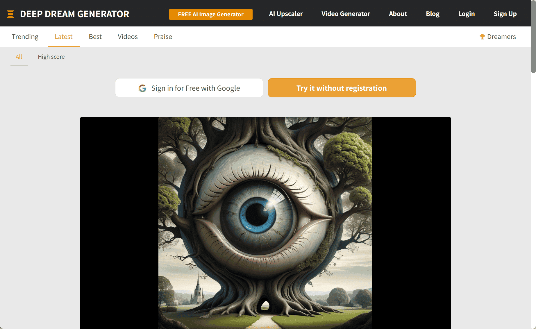 Deep Dream Generator